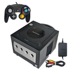 Alternative view of Nintendo GameCube – Jet Black