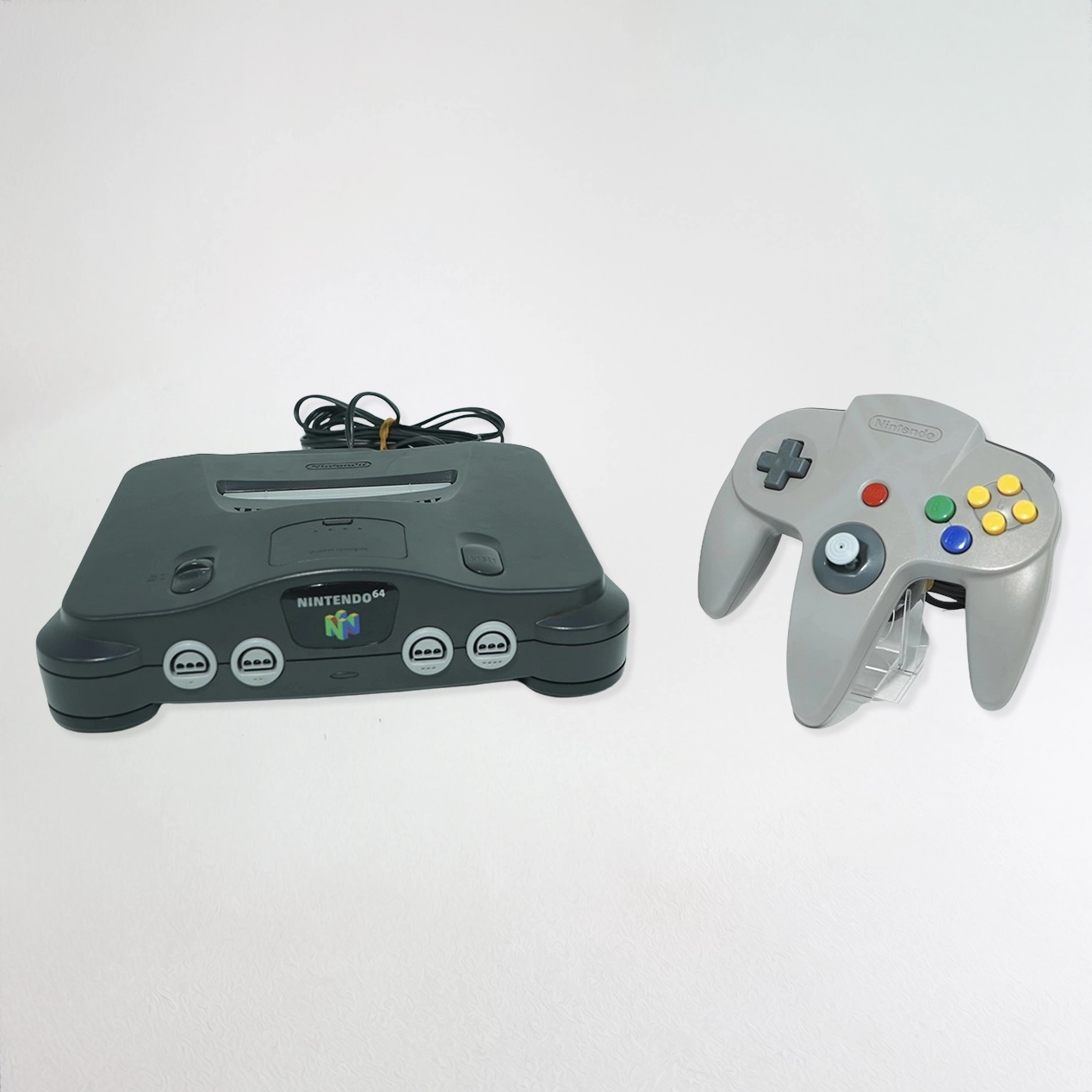 nintendo n64 charcoal console bundle