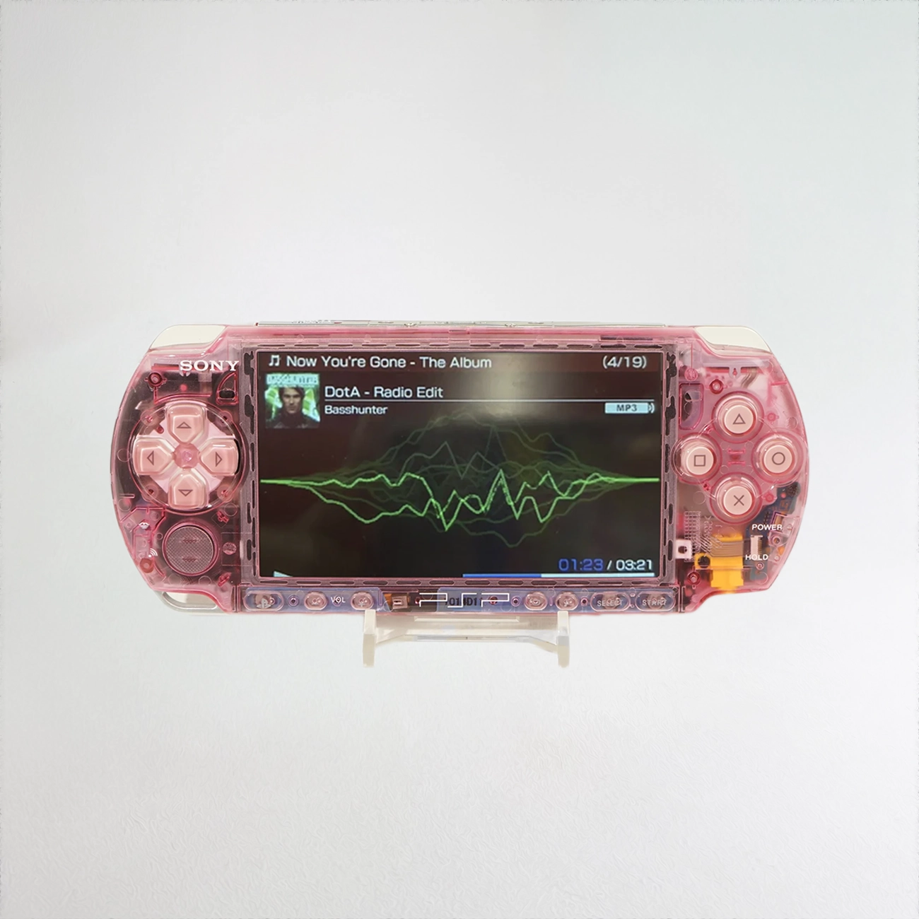 sony psp 3000 pink transparent
