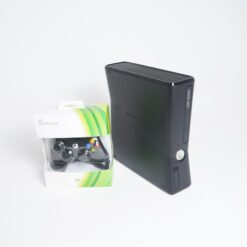 Microsoft Xbox 360 Slim باقة [أسود]