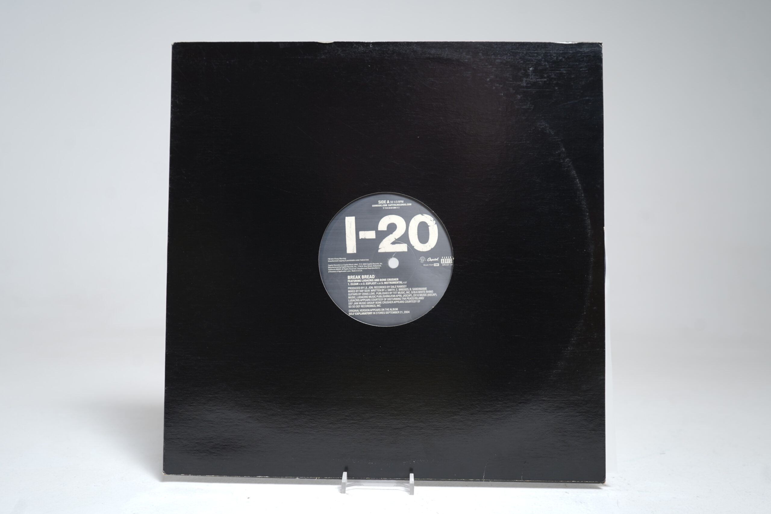 I-20 β Break Bread (feat. Ludacris & Bone Crusher) (12β³ Vinyl Single) - Image 2