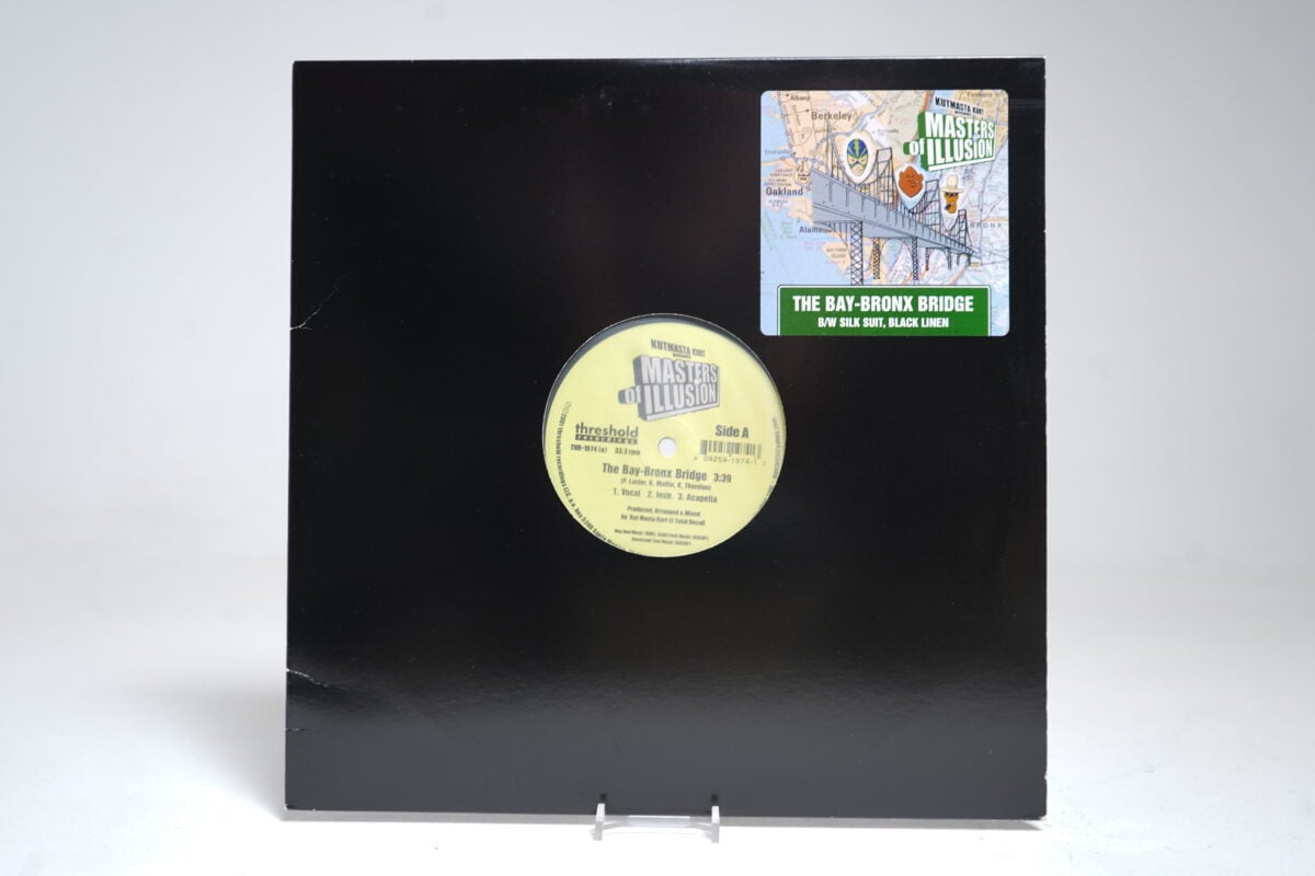 Masters of Illusion – The Bay-Bronx Bridge / Silk Suit, Black Linen (12″ Vinyl Single)