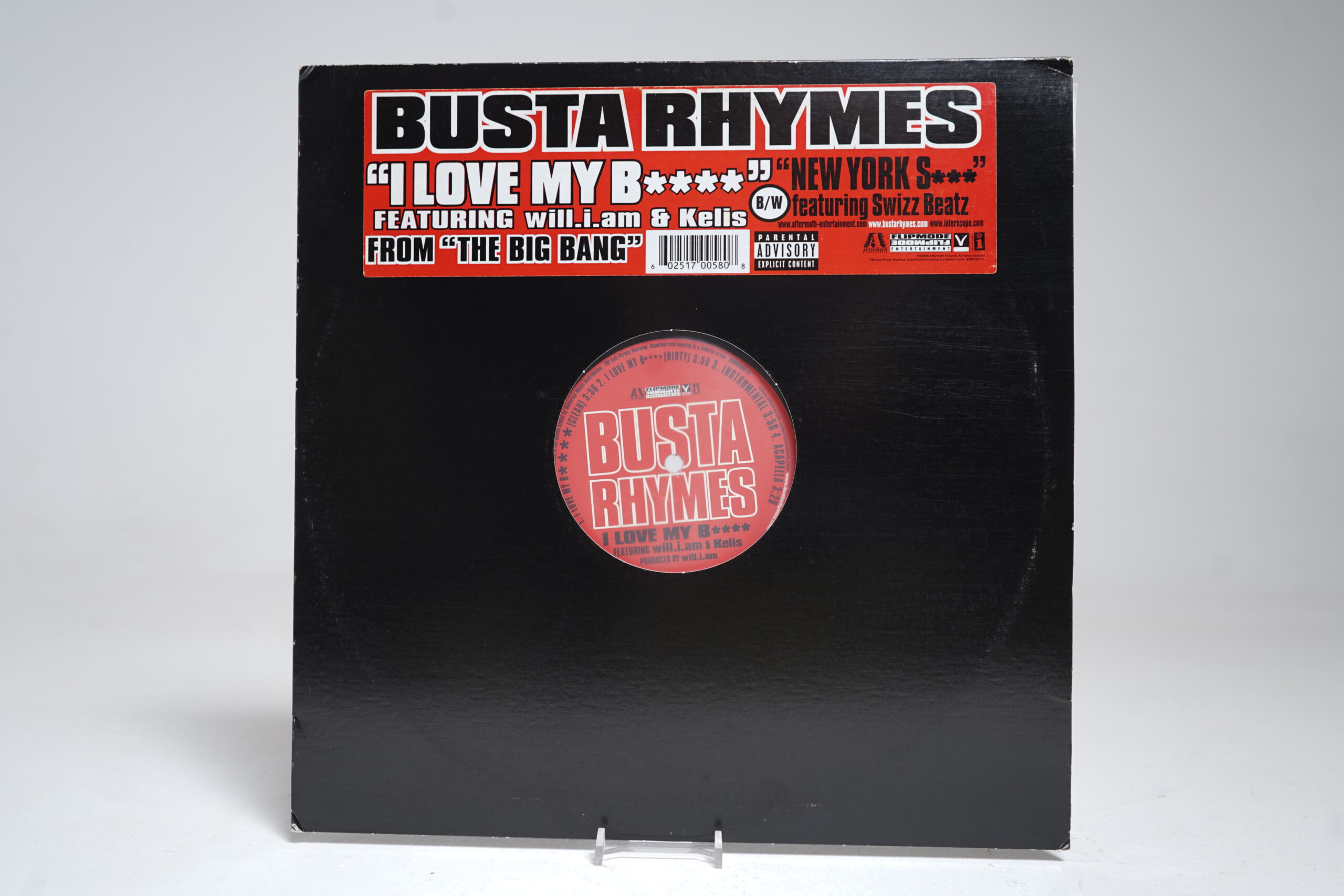 Busta Rhymes β I Love My B**** (feat. will.i.am & Kelis) / New York S*** (feat. Swizz Beatz) (12β³ Vinyl Single)