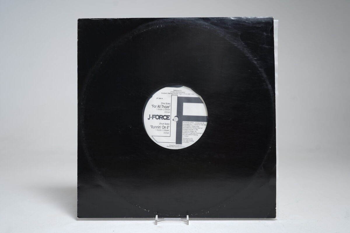 J-Force – For All Thoze / Runnin’ On ’E (12″ Vinyl Single)