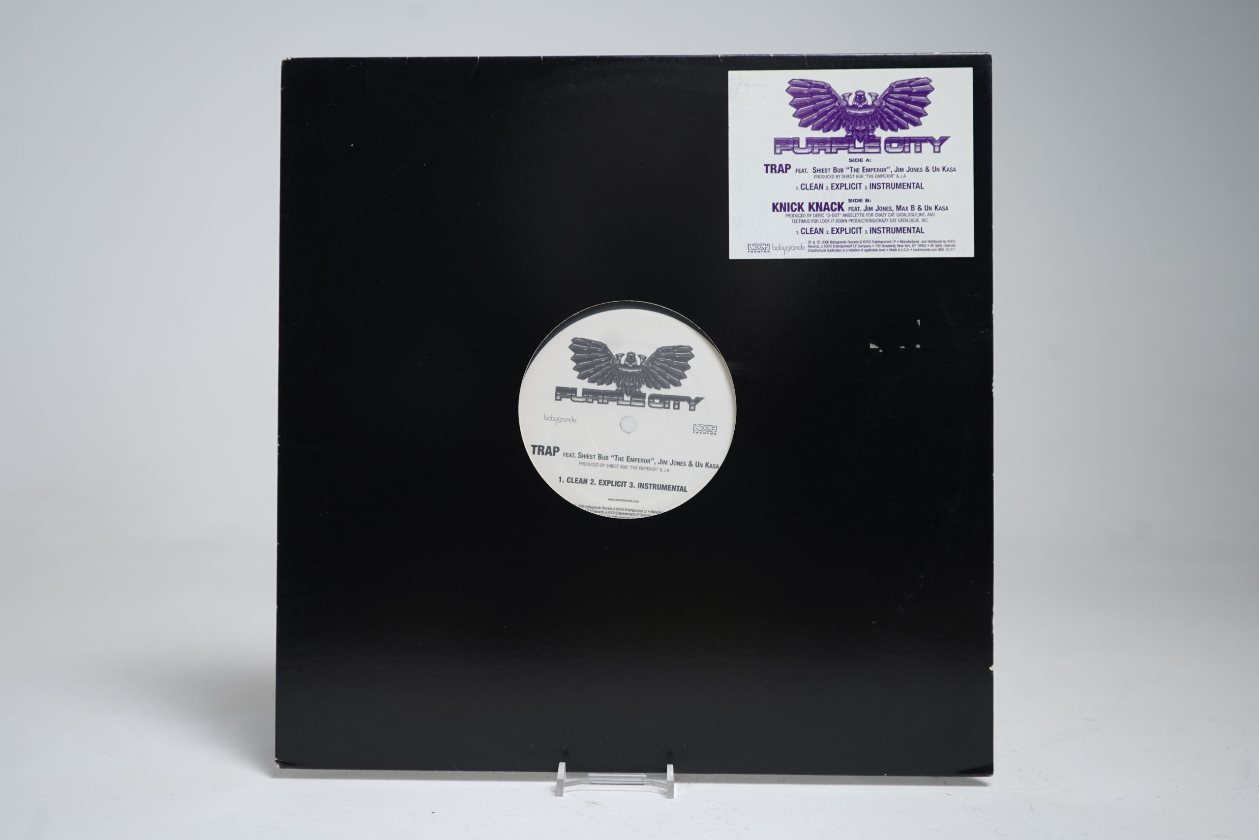 Purple City - Trap / Knick Knack (12" Vinyl Single)