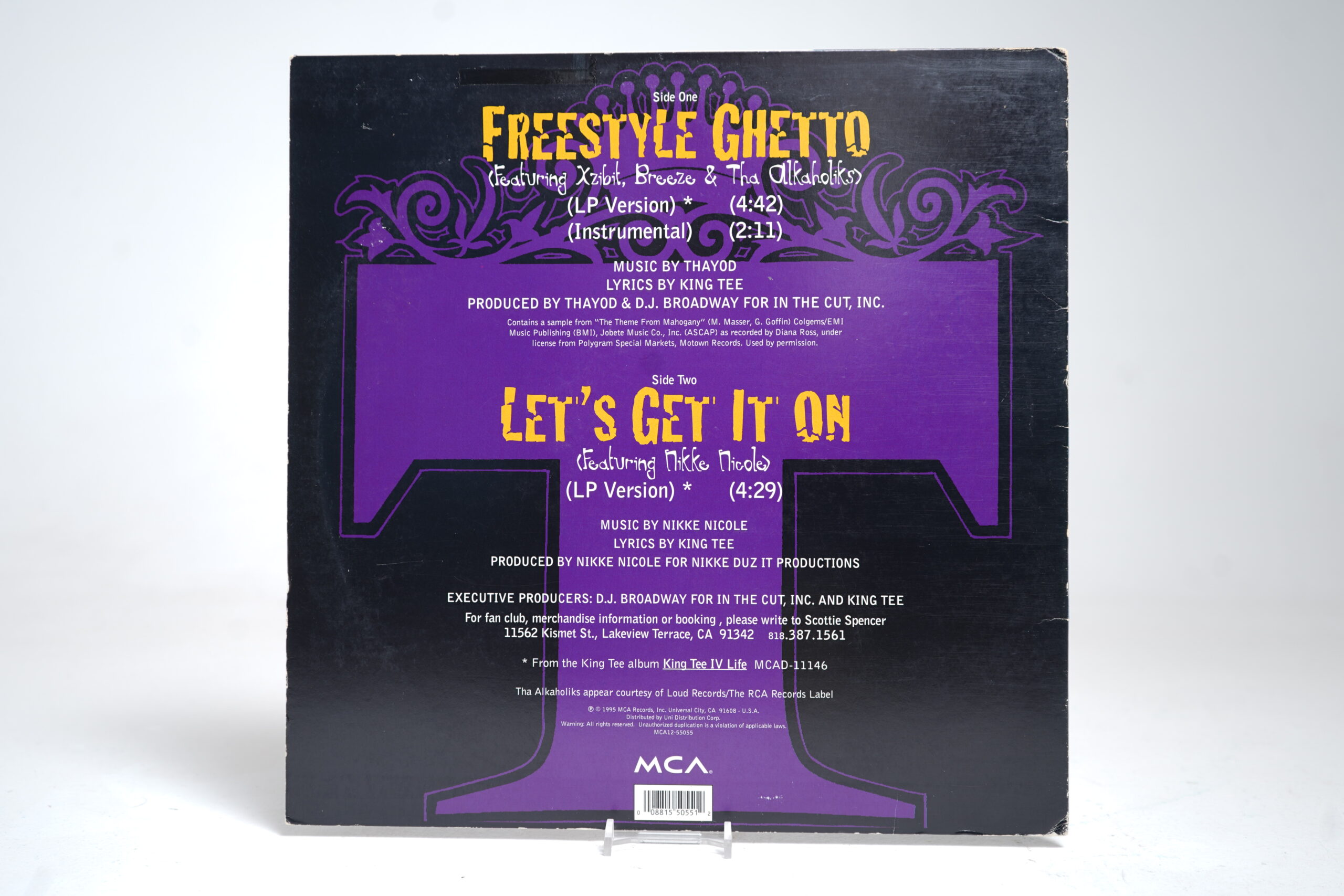 King Tee – Free Style Ghetto / Let’s Get It On (12" Vinyl Single) - Image 2