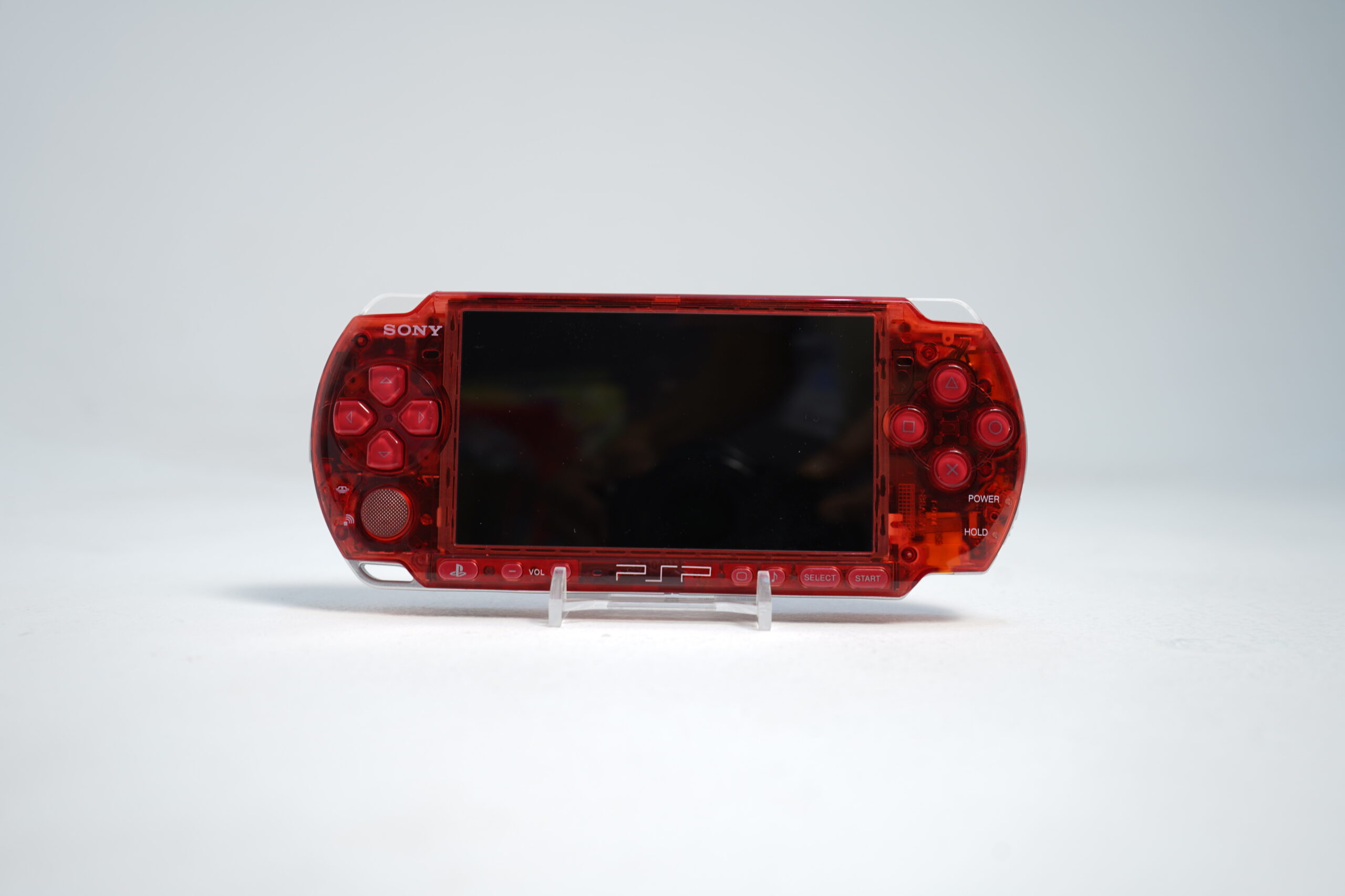 Sony PSP 3000 Transparent Red (Modded)