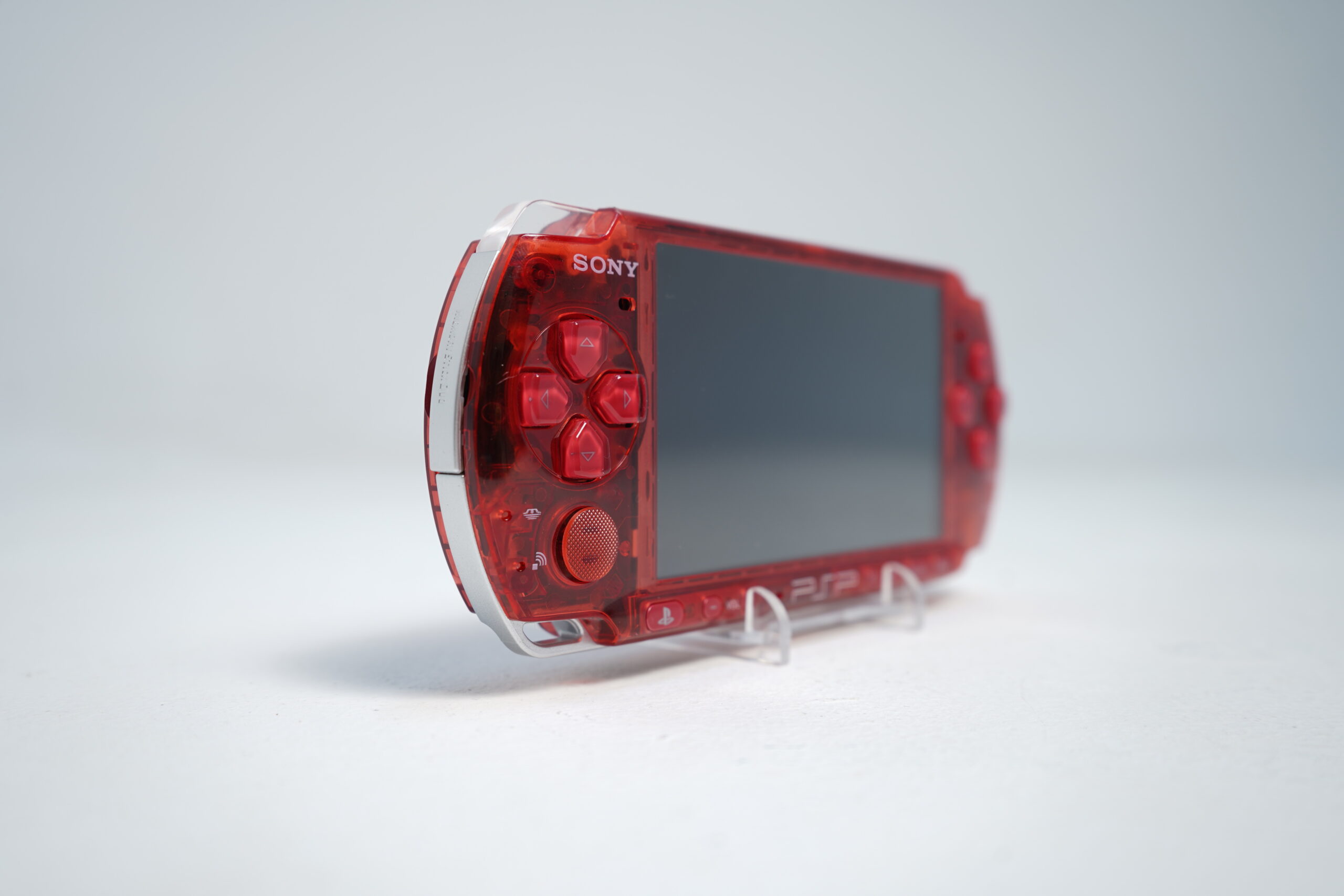 Sony PSP 3000 Transparent Red (Modded) - Image 3