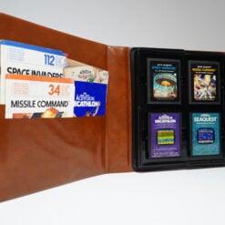 Alternative view of Atari 2600 Leather Cartridge Binder + 4 Games