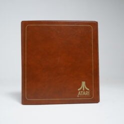 Atari 2600 Leather Cartridge Binder + 4 Games