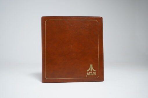 Atari 2600 Leather Cartridge Binder + 4 Games