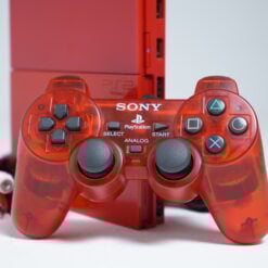 Alternative view of PlayStation 2 Slim Cinnabar Red (Rare Japan Exclusive)