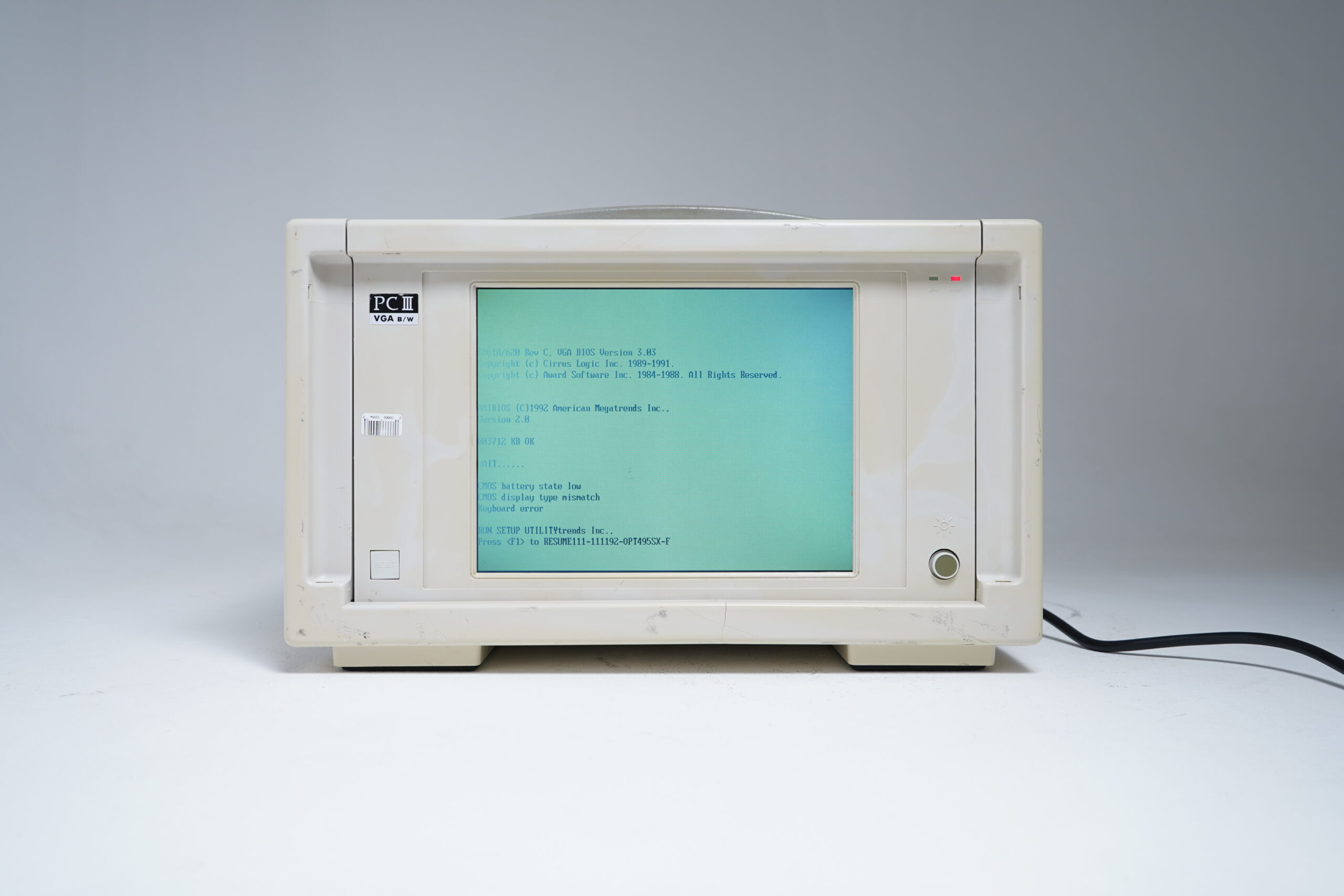 Portable DOS Field Computer (1992 CRT)