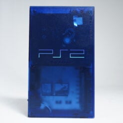 Alternative view of PlayStation 2 Fat Rare Transparent Blue (Open Region)