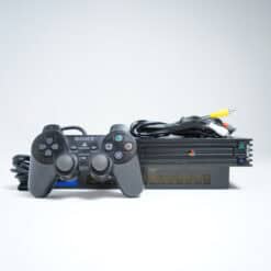 Alternative view of Rare PlayStation 2 Fat Transparent Black (Open Region)