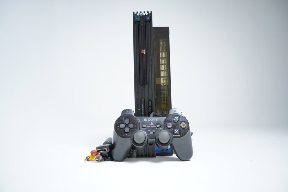 Rare PlayStation 2 Fat Transparent Black (Open Region)