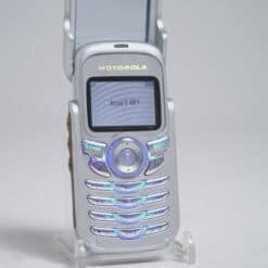 Alternative view of Motorola E380 Silver Blue