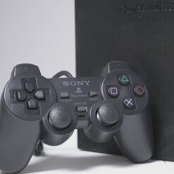 Alternative view of Sony PlayStation 2 Transparent Black (Open Region)