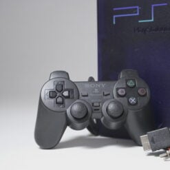 Alternative view of Sony PlayStation 2 Transparent Blue (Open Region)
