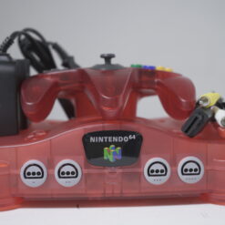 Alternative view of Nintendo 64 Transparent Red