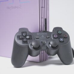 Alternative view of Sony PlayStation 2 Sakura Purple (Open Region)